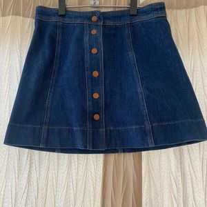Denim Madewell mini skirt